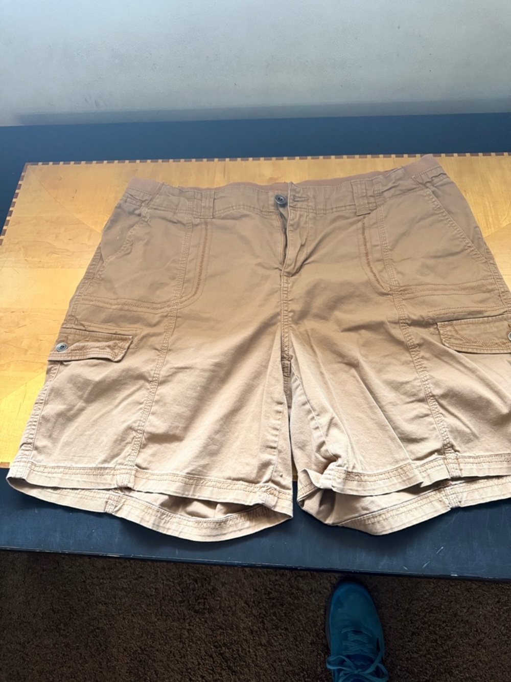 Style & Co. Women's Elastic Waist Shorts in Light Brown
